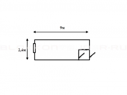 Блок-контейнер 9м с тамбуром для жилья в Ейске